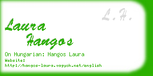 laura hangos business card